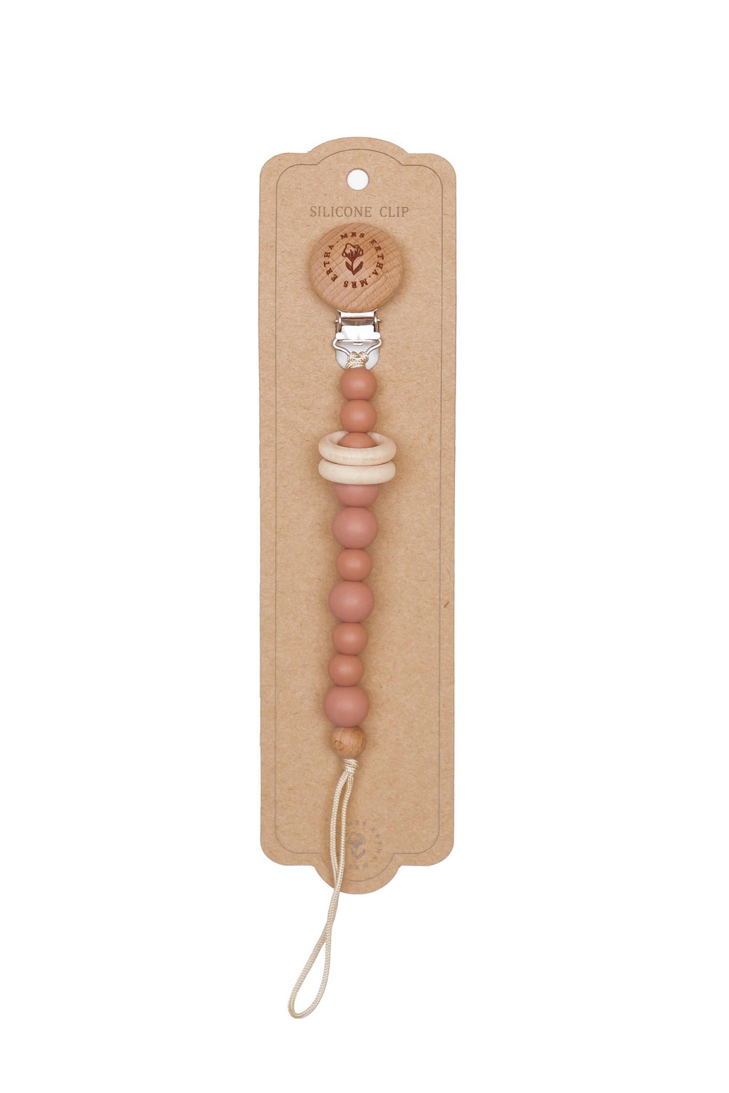 Attache tétine Eva Clip - Blush