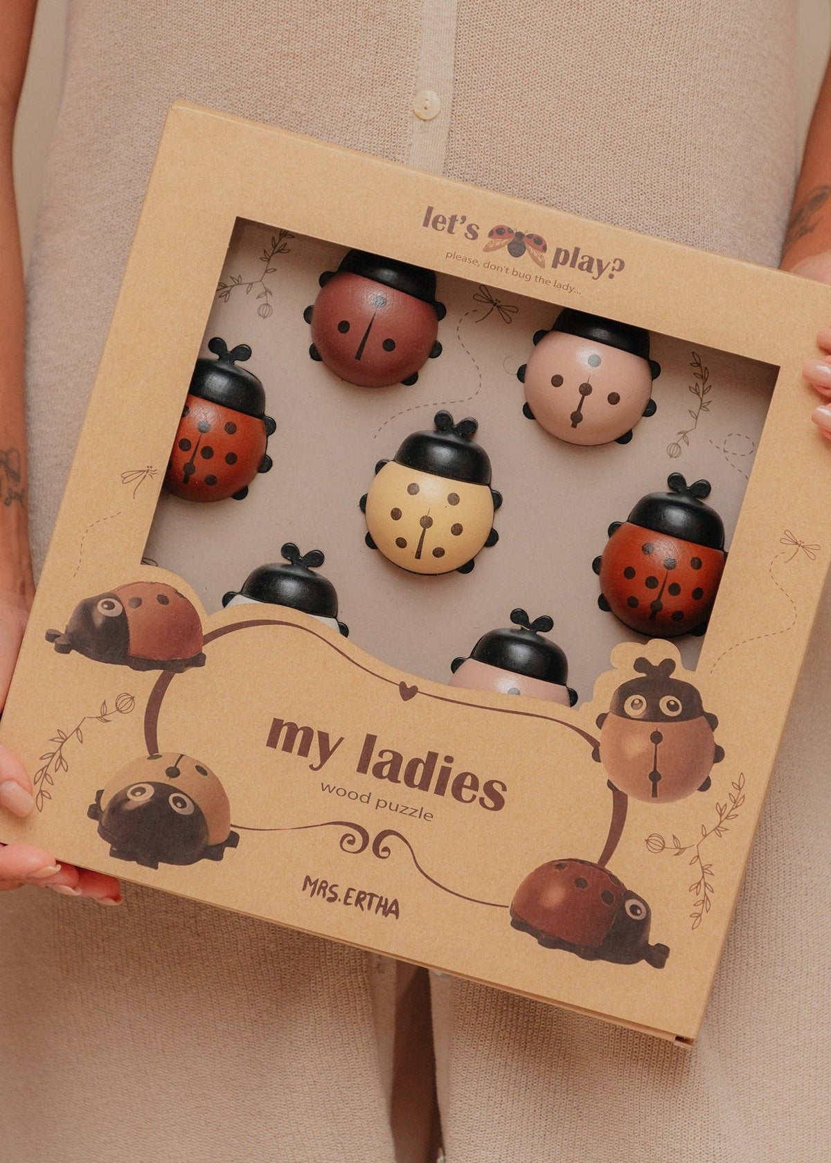 Mesdames Coccinelles - Puzzle XL - Bois