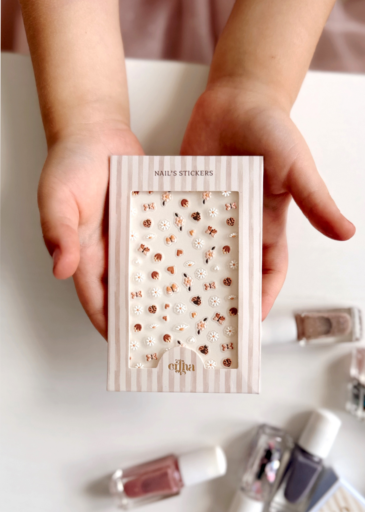 Autocollants 3D pour ongles enfants - Papillon