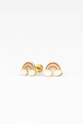 Boucles d'oreilles clous - Rêves Arc-en-ciel