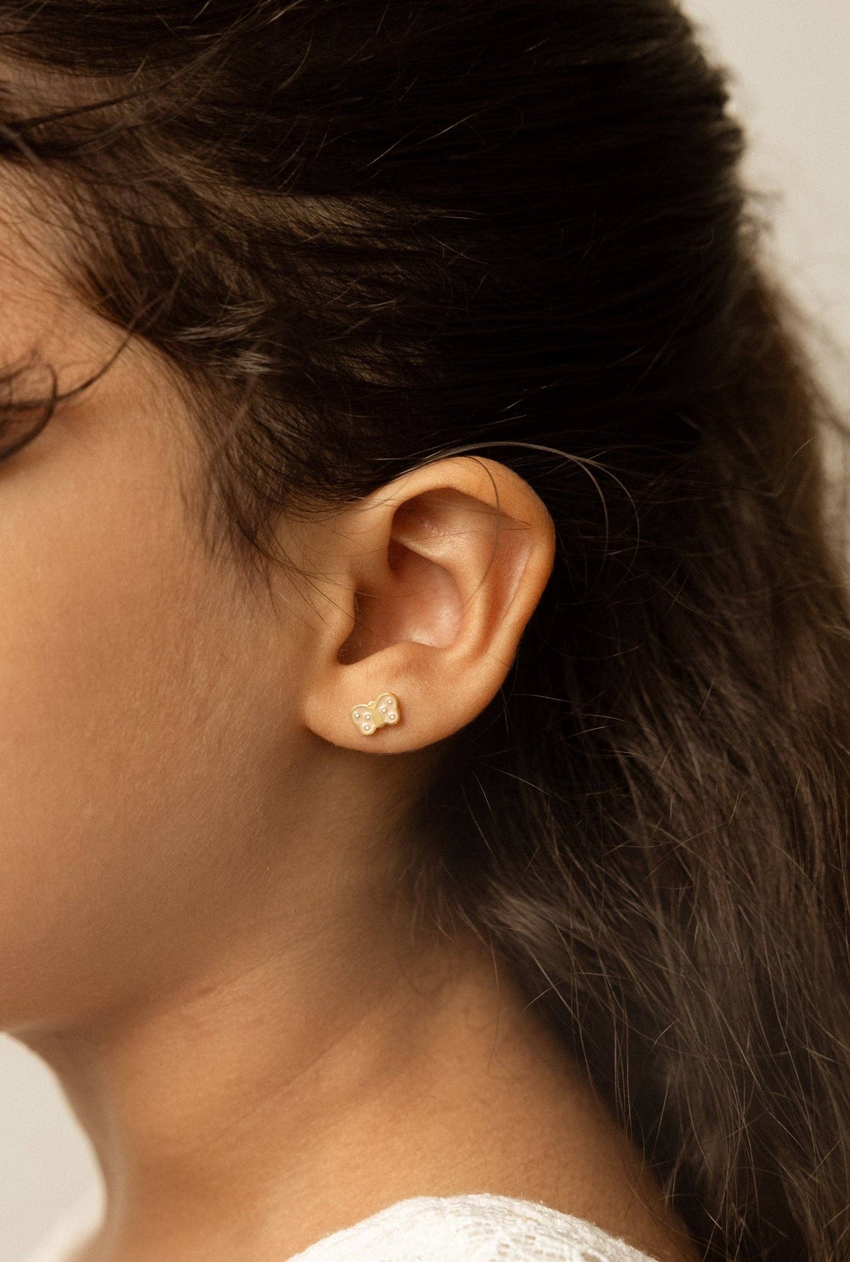 Boucles d'oreilles clous - Mini Papillon