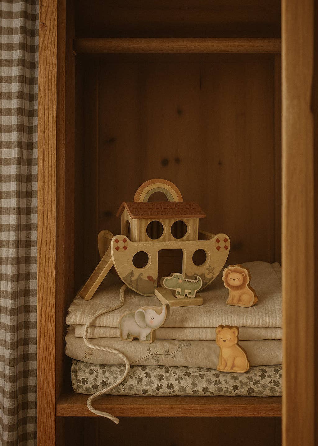 Bateau des formes en bois - Arche de Noé