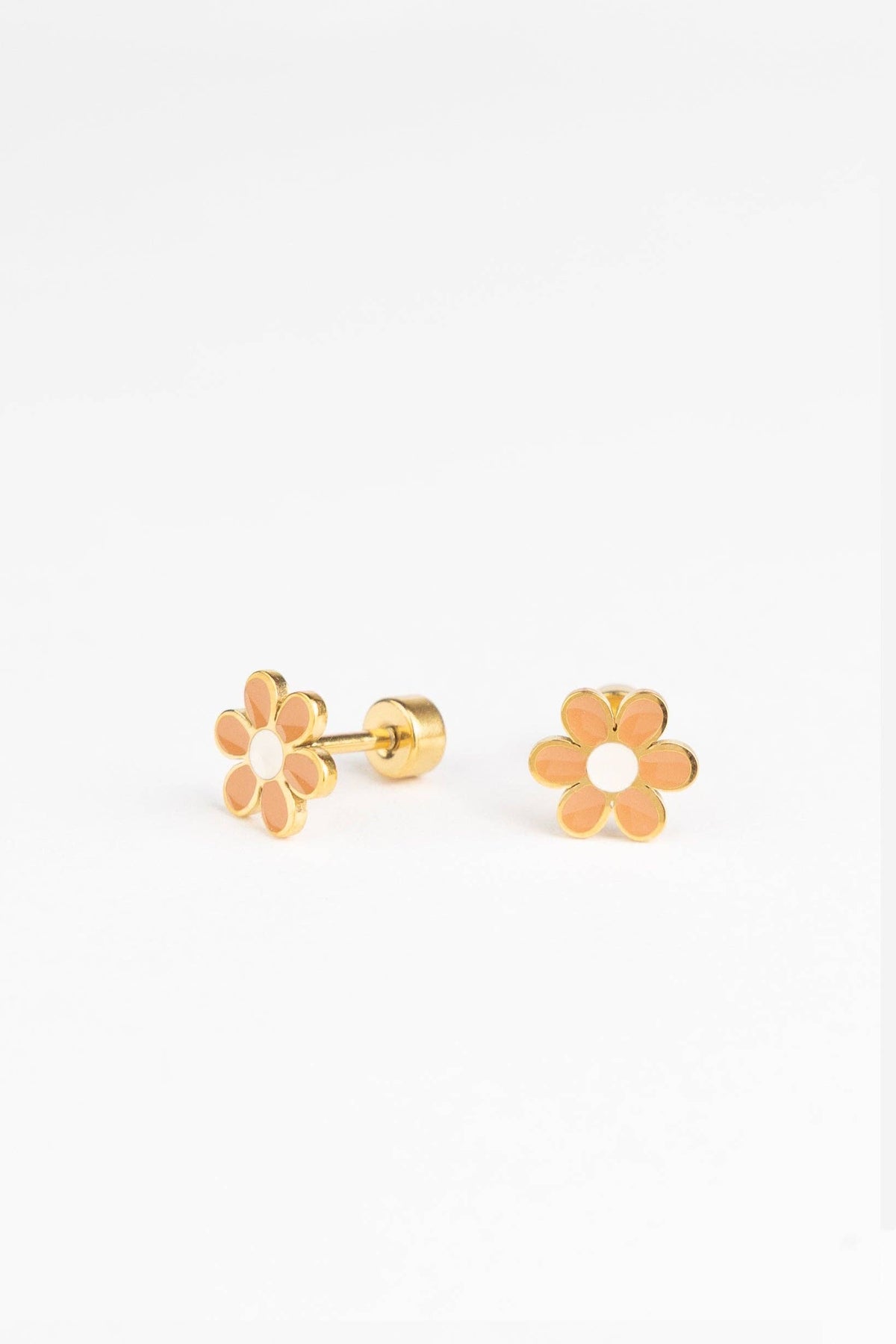 Boucles d'oreilles Clous - Petite marguerite