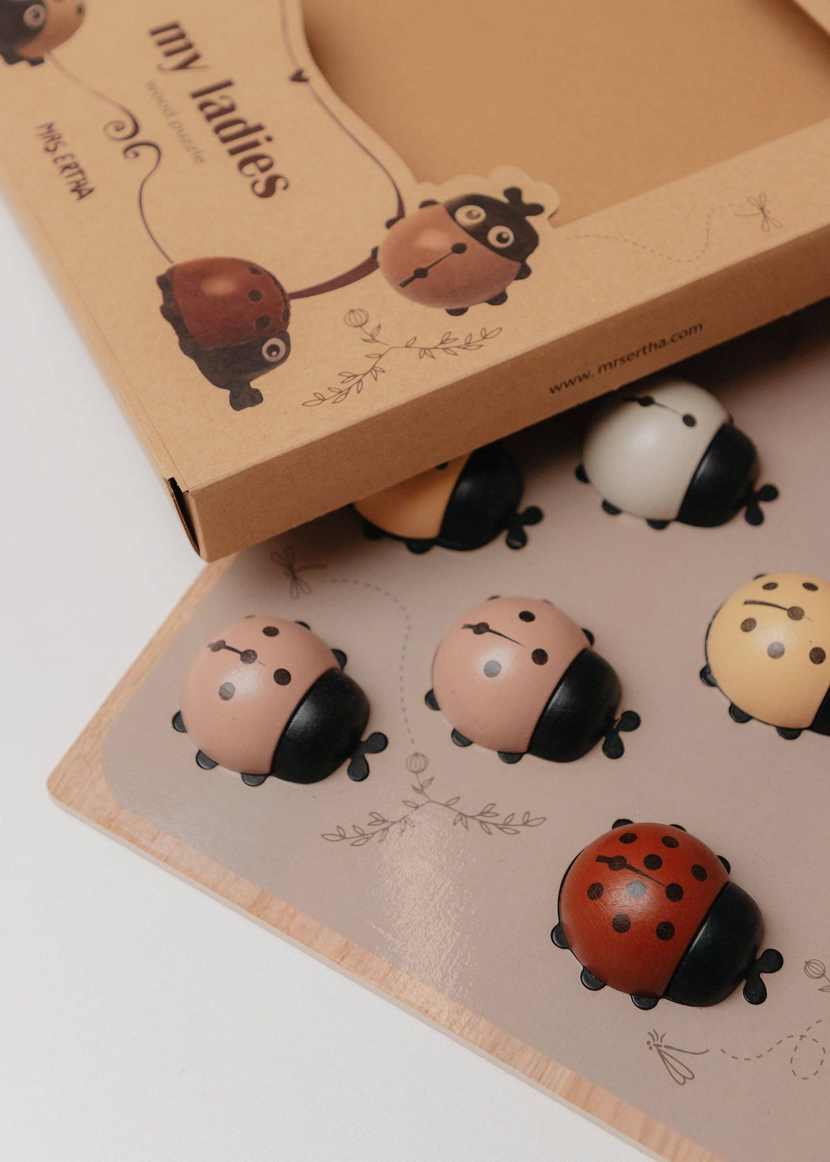 Mesdames Coccinelles - Puzzle XL - Bois