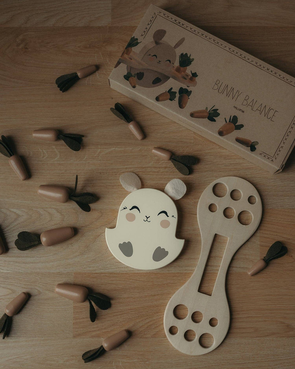 Balance Lapin et Carottes - Bois