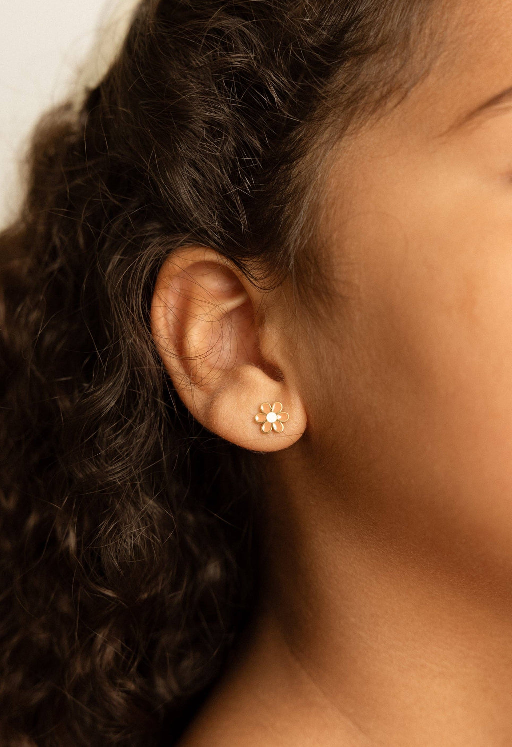 Boucles d'oreilles Clous - Petite marguerite